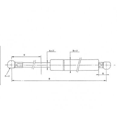 Dujinis amortizatorius JD5***AL174087 L540-800N kapoto 1 Dujinis amortizatorius JD5***AL174087 L540-800N kapoto 1