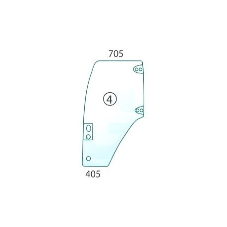 Durų stiklas 650S019225 Durų stiklas 650S019225