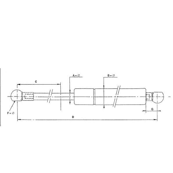 Dujinis amortizatorius JD5***AL174087 L540-800N kapoto 1 Dujinis amortizatorius JD5***AL174087 L540-800N kapoto 1