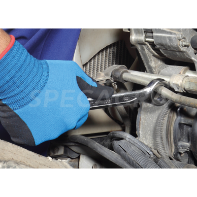 Dvigubas atviras žiedinis veržliaraktis 19x22mm King Tony 3