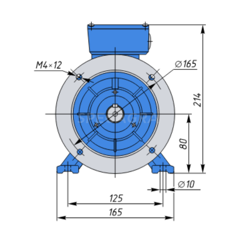 Elektros variklis AIR 80B-2 2,2KW B35 7 Elektros variklis AIR 80B-2 2,2KW B35 7
