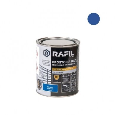 Emalė "ant rūdžių" mėlyna 0,75L RAL5010 RAFIL