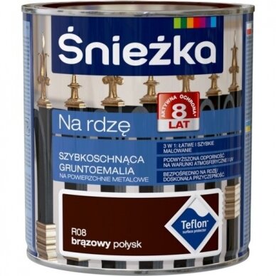 Emalė ant rūdžių ruda 0.65l Sniežka Emalė ant rūdžių ruda 0.65l Sniežka