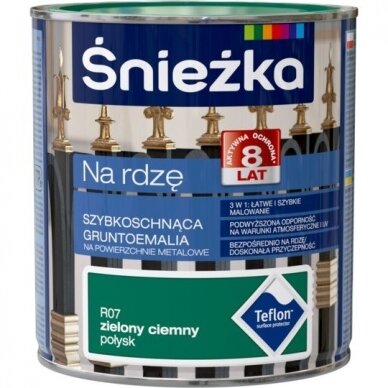 Emalė ant rūdžių žalia tamsi 0.65l Emalė ant rūdžių žalia tamsi 0.65l