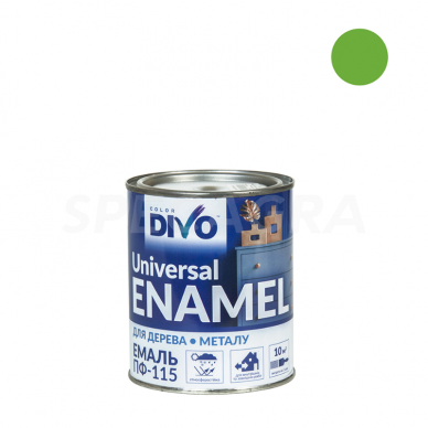 Emalė šviesiai žalia 0.9kg. PF-115 Dnipro Emalė šviesiai žalia 0.9kg. PF-115 Dnipro