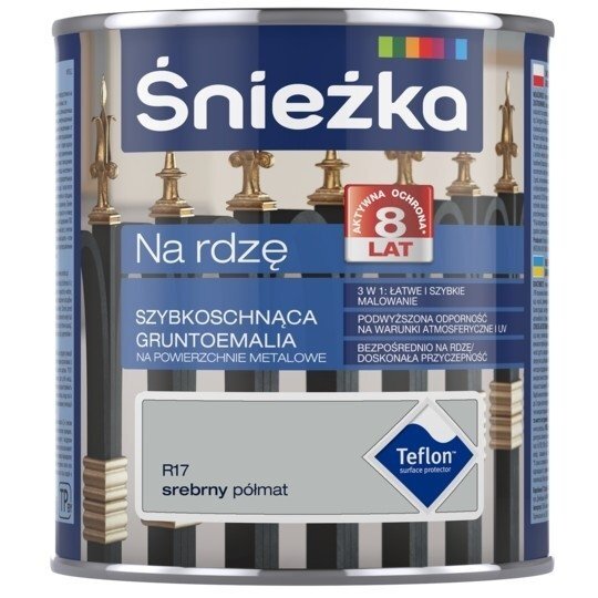 Emalė ant rūdžių sidabrinė 0.75l