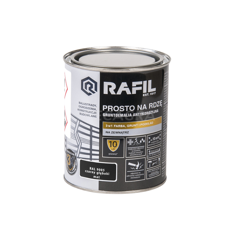 Emalė "ant rūdžių" juoda 0,75L Emalė "ant rūdžių" juoda 0,75L