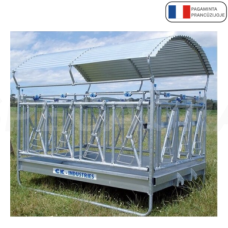 Fiksacinė šėrykla su stogeliu 2x3 m.,14 vietų LIBERTY 50628