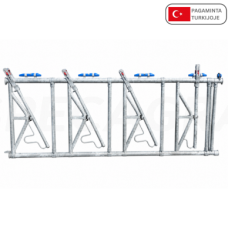 Fiksacinės šėrimo tako grotos 2,2m 3-ų vietų MR09978 Nr 3 Fiksacinės šėrimo tako grotos 2,2m 3-ų vietų MR09978 Nr 3