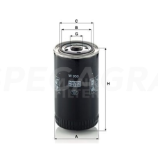 Filtras variklio W950