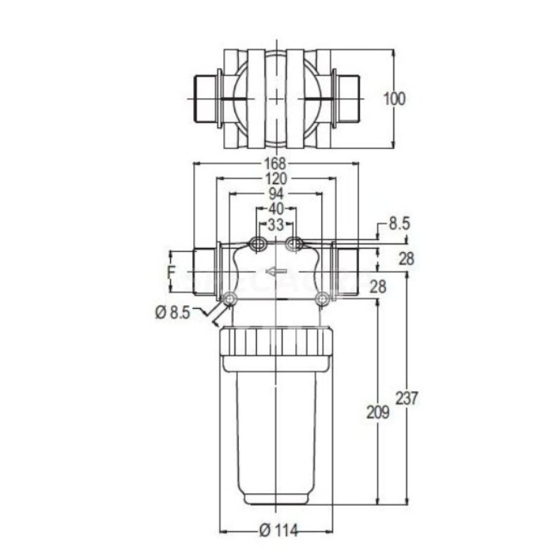 Filtras 32620635/8127006 1