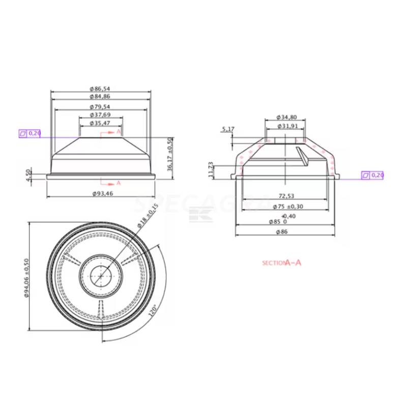 Filtro stiklas 7111429GP 2 Filtro stiklas 7111429GP 2