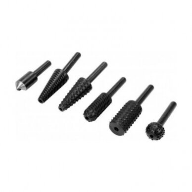 Frezų medžiui ir metalui rinkinys(6vnt.)YT61712 Frezų medžiui ir metalui rinkinys(6vnt.)YT61712