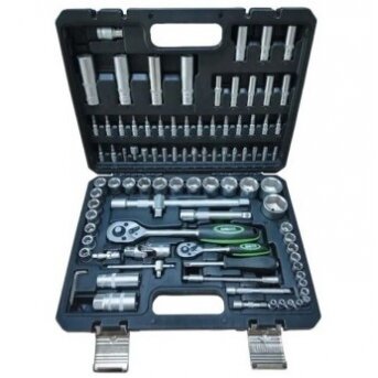 Įrankių rinkinys 1/2+1/4 (82vnt.)(galvutės,raktai) KSD082