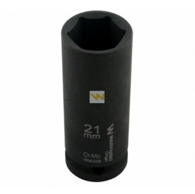 Galvutė 1/2 21mm smūginė prailginta CrMo.DIN 3129 Galvutė 1/2 21mm smūginė prailginta CrMo.DIN 3129