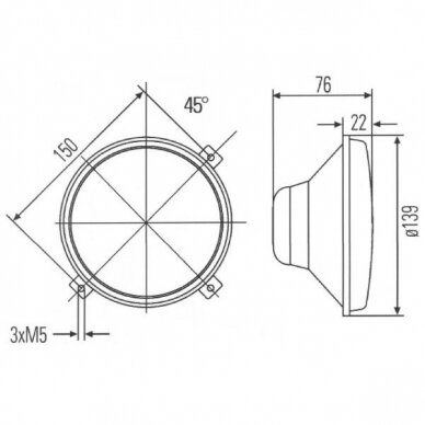 Galinis žibintas 4551A3 87083099 1 Galinis žibintas 4551A3 87083099 1