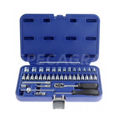 Galvučių rinkinys 1/4 38vnt. KR038MDA Galvučių rinkinys 1/4 38vnt. KR038MDA