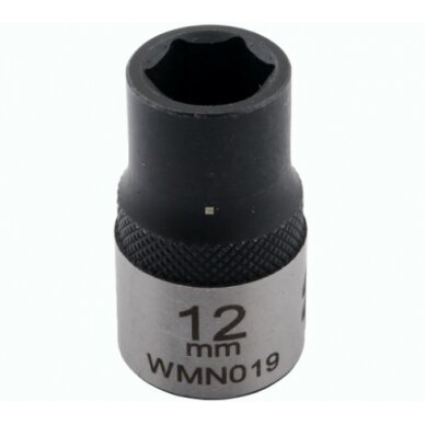 Galvutė 1/2 12mm 6-kampė CrV50BV30. DIN 3124 Galvutė 1/2 12mm 6-kampė CrV50BV30. DIN 3124