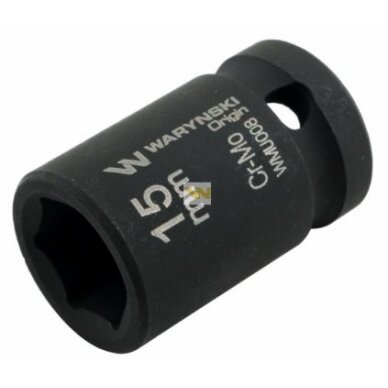 Galvutė 1/2 15mm smūginė CrMo.DIN 3129 Galvutė 1/2 15mm smūginė CrMo.DIN 3129