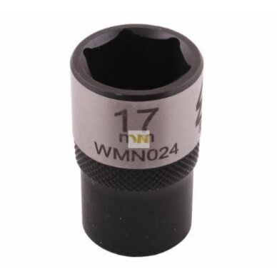 Galvutė 1/2 17mm 6-kampė CrV50BV30. DIN 3124 Galvutė 1/2 17mm 6-kampė CrV50BV30. DIN 3124