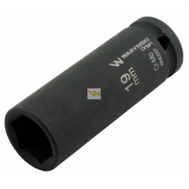 Galvutė 1/2 19mm smūginė prailginta CrMo.DIN 3129