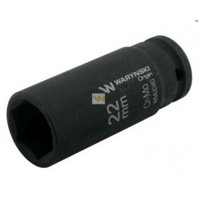 Galvutė 1/2 22mm smūginė prailginta CrMo.DIN 3129