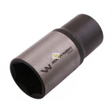 Galvutė 1/2 28mm 6-kampė prailginta CrV50BV30. DIN 3124 Galvutė 1/2 28mm 6-kampė prailginta CrV50BV30. DIN 3124