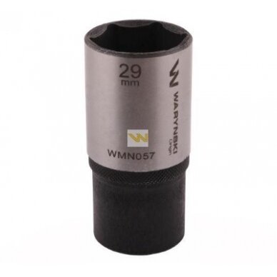 Galvutė 1/2 29mm 6-kampė prailginta CrV50BV30. DIN 3124 Galvutė 1/2 29mm 6-kampė prailginta CrV50BV30. DIN 3124