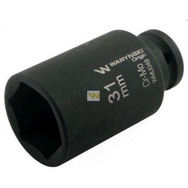 Galvutė 1/2 31mm smūginė prailginta CrMo.DIN 3129