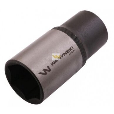 Galvutė 1/2 32mm 6-kampė prailginta CrV50BV30. DIN 3124 Galvutė 1/2 32mm 6-kampė prailginta CrV50BV30. DIN 3124