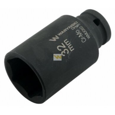 Galvutė 1/2 32mm smūginė prailginta CrMo.DIN 3129