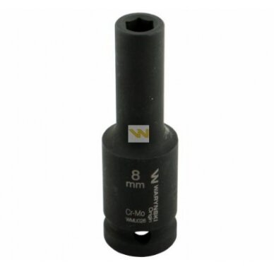 Galvutė 1/2 8mm smūginė prailginta CrMo.DIN 3129 Galvutė 1/2 8mm smūginė prailginta CrMo.DIN 3129