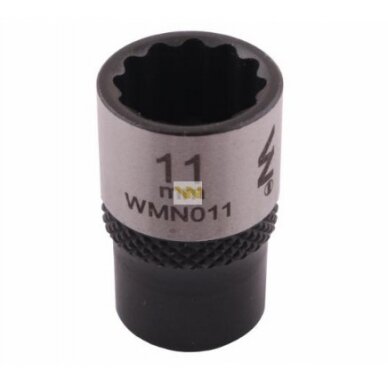 Galvutė 1/4 11mm 12-kampė CrV50BV30. DIN 3124 Galvutė 1/4 11mm 12-kampė CrV50BV30. DIN 3124