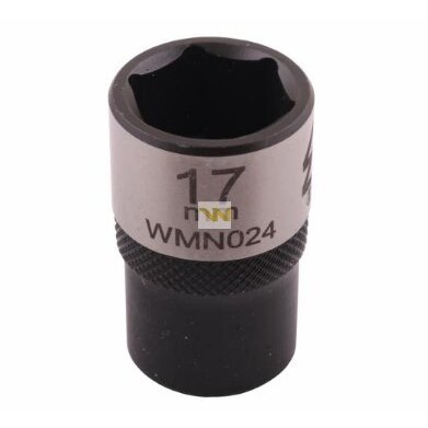 Galvutė 1/2 17mm 6-kampė CrV50BV30. DIN 3124 Galvutė 1/2 17mm 6-kampė CrV50BV30. DIN 3124