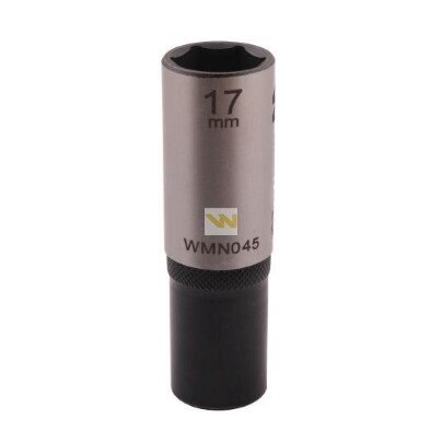 Galvutė 1/2 17mm 6-kampė prailginta CrV50BV30. DIN 3124 Galvutė 1/2 17mm 6-kampė prailginta CrV50BV30. DIN 3124