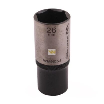 Galvutė 1/2 26mm 6-kampė prailginta CrV50BV30. DIN 3124 Galvutė 1/2 26mm 6-kampė prailginta CrV50BV30. DIN 3124