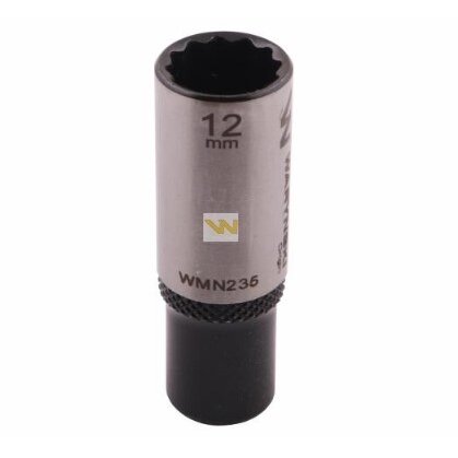 Galvutė 1/4 12mm 12-kampė prailginta CrV50BV30. DIN 3124 Galvutė 1/4 12mm 12-kampė prailginta CrV50BV30. DIN 3124