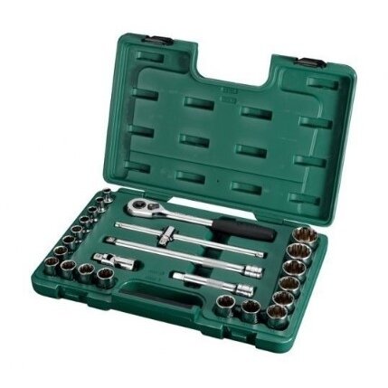 Galvučių rinkinys 1/2 24vnt.12 kampu 09060