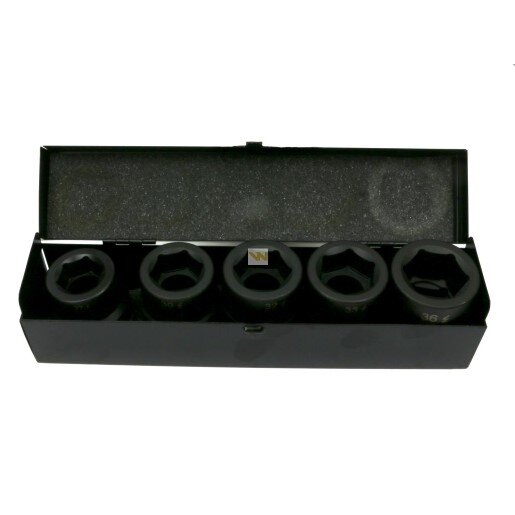 Galvutės smūginės (5vnt.) 27.30.32.33.36mm DIN3129 Galvutės smūginės (5vnt.) 27.30.32.33.36mm DIN3129