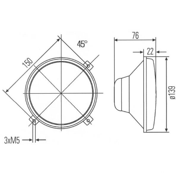 Galinis žibintas 4551A3 87083099 1