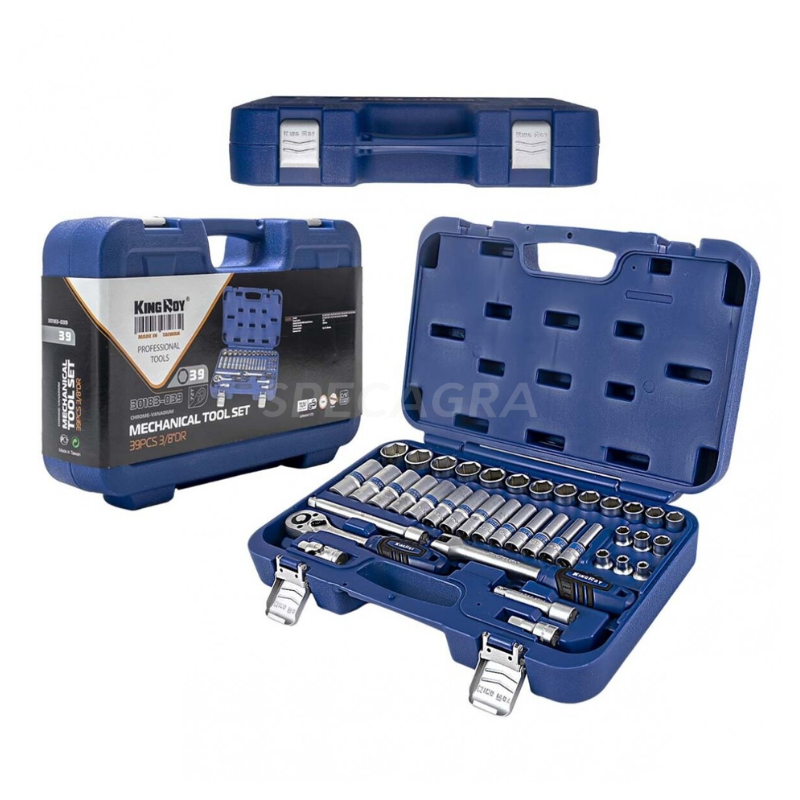 Galvučių rinkinys 3/8 39vnt. - KR30183039 King Tony 4