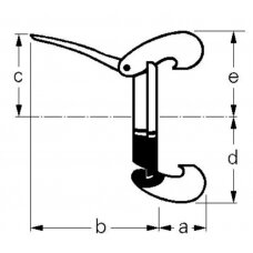 Gnybtų kompl. 159mm 1060134