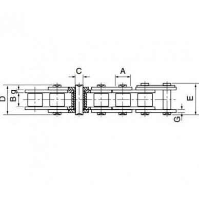 Grandinė 16B-1 P-25.400 Elite/Witra 1 Grandinė 16B-1 P-25.400 Elite/Witra 1