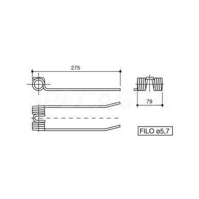 Grėblio pirštas Repossi 10036N 1
