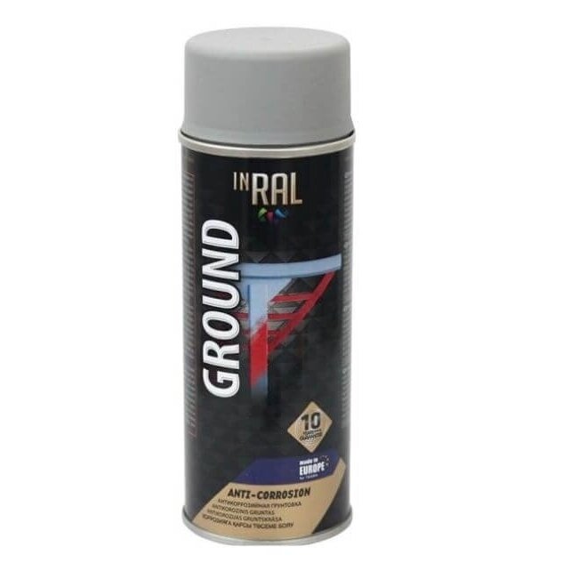Gruntas aerozolinis antikorozinis pilkas 400ml