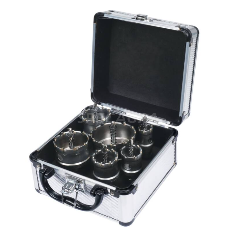 Gręžimo karūnų metalui rinkinys(6vnt)22-65mm YT44077 Gręžimo karūnų metalui rinkinys(6vnt)22-65mm YT44077