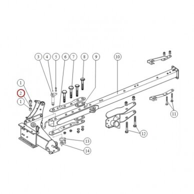 Įvorė 1117/43-002/0 IBIS siaura 1