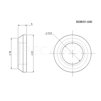 Įvorė(konusu) 5036/01-040 1 Įvorė(konusu) 5036/01-040 1