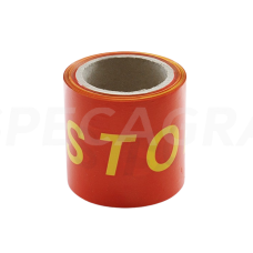 Juosta įspėjamoji raudona stop 100mm-100m