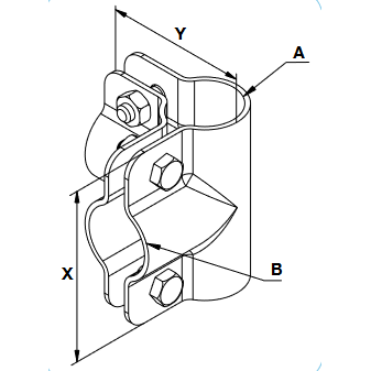 Jungtis kampinė 48x48 90020083 4xM10x30 1 Jungtis kampinė 48x48 90020083 4xM10x30 1